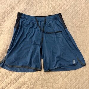 Saxx Pilot 2n1 Shorts, Small Blue